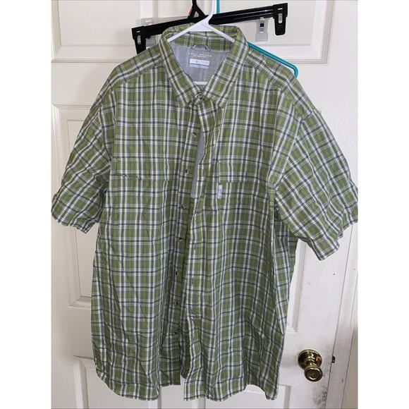Columbia Omni Shade Sun Protection Short Sleeve Shirt Size 3XT - Picture 1 of 5